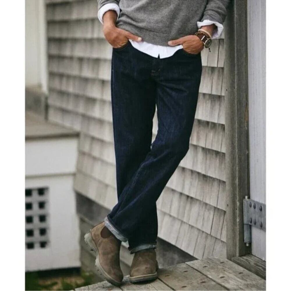 Outerknown Local Straight Fit S.E.A. Jeans, Indigo, 32x30